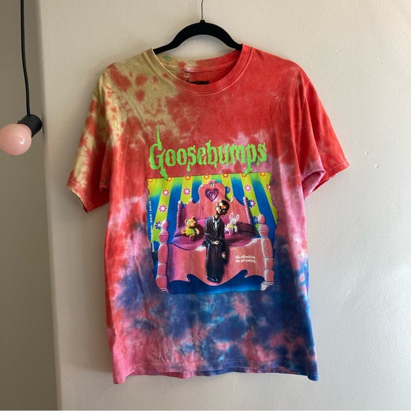 Goosebumps Night of the Living Dummy Retro Y2K Slappy Tie Dye Tee Book Fair - Picture 2 of 11